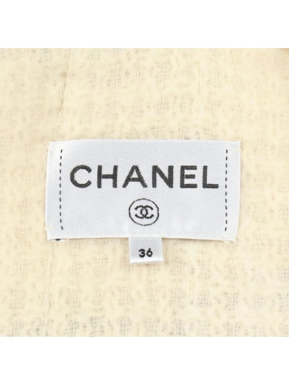 Chanel Dress Sleeveless Tweed Mini White Wool